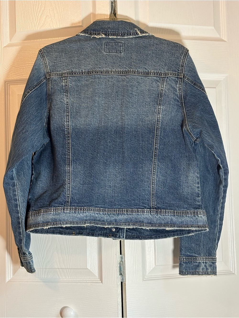 Universal Thread Blue Denim Jacket with Button Front - Picture 4 of 6